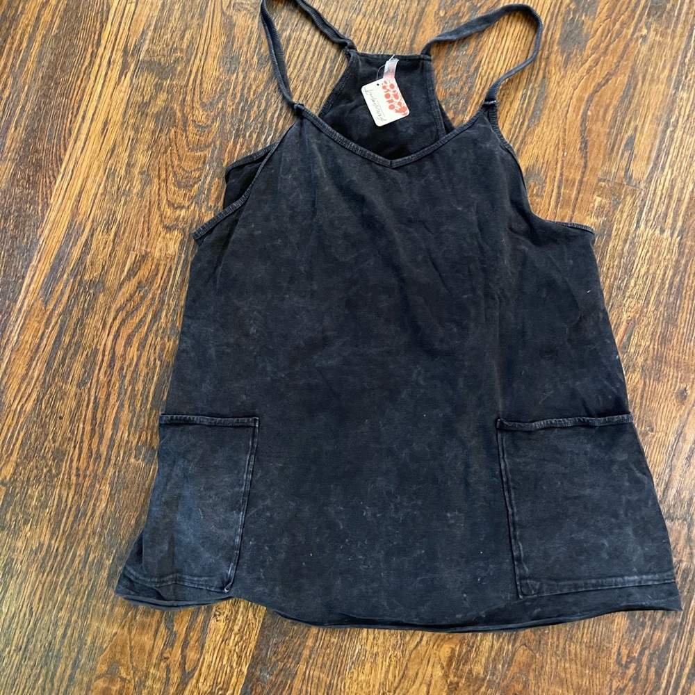 Free People black romper dress